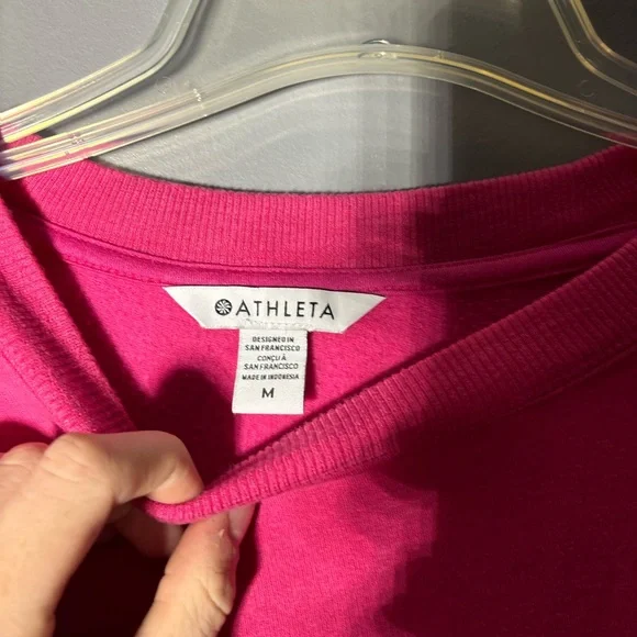 Athleta Solitude Sweatshirt in Tulip Pino Heather Size Medium - Picture 6 of 6